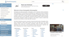 Desktop Screenshot of knowhomeopathy.com